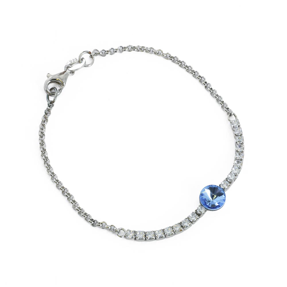 Bracelet en Argent avec Zirconium