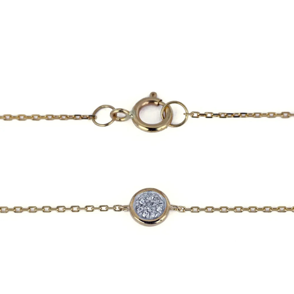 Bracelet en Or blanc 8k avec Diamants