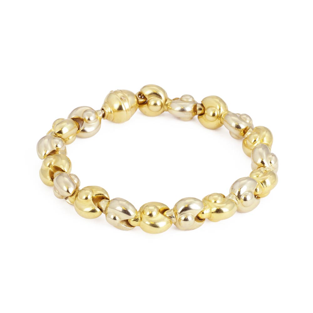 Bracelet en Or jaune 18k -  Maille Fantaisie