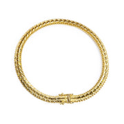 Bracelet en Or jaune 18k - Maille Epi triple