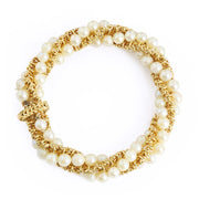 Bracelet en Or jaune 18k avec Perles