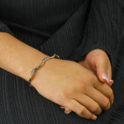 Bracelet en Or jaune et blanc 18k