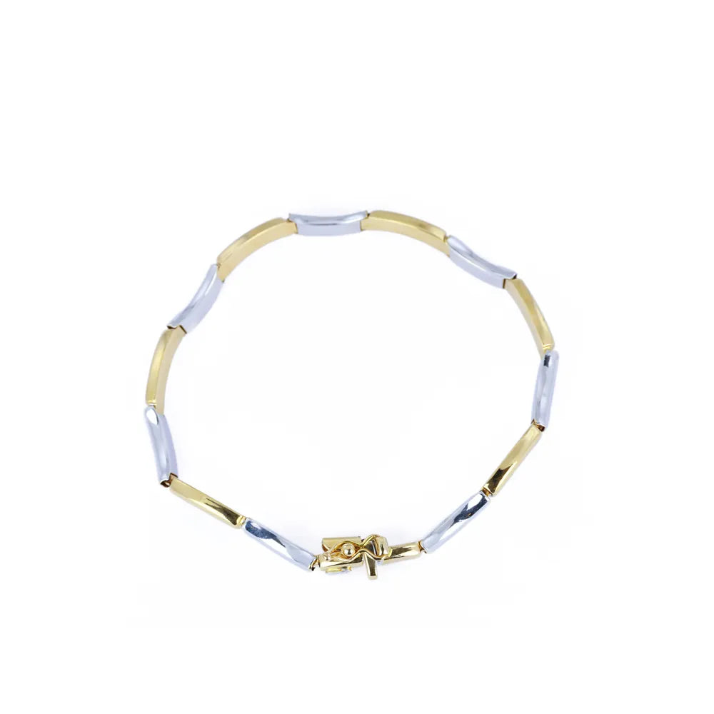 Bracelet en Or jaune et blanc 18k