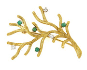 Broche en Or jaune 18k avec Diamants