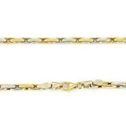 Chaine deux Ors 18k - Maille "Fantaisie"