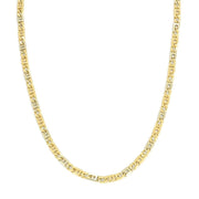 18k Two-Tone Figaro Chain