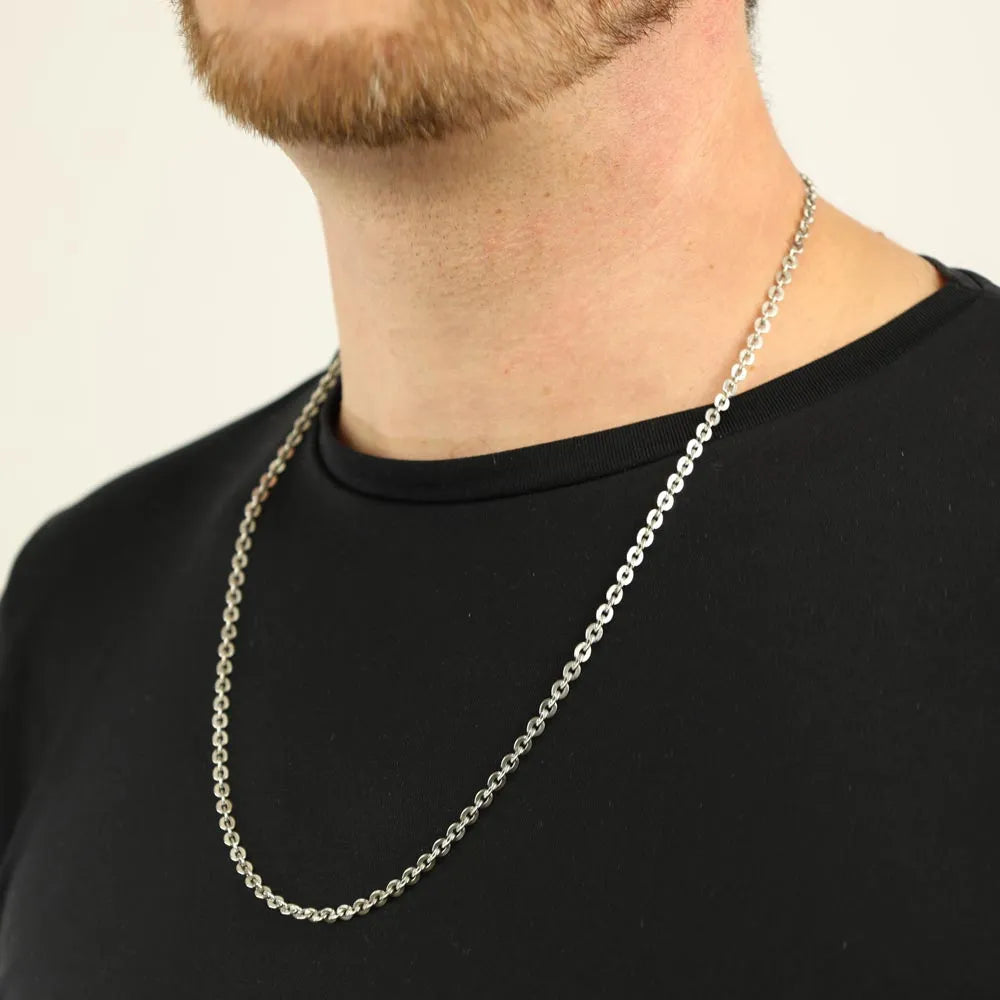Chaine en Argent 800 - Maille Forçat