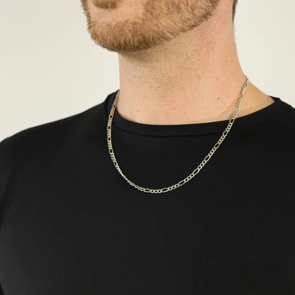 Chaine en Argent 925 - Maille Figaro