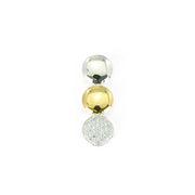 Pendentif en Argent 925 bicolore avec Zirconiums