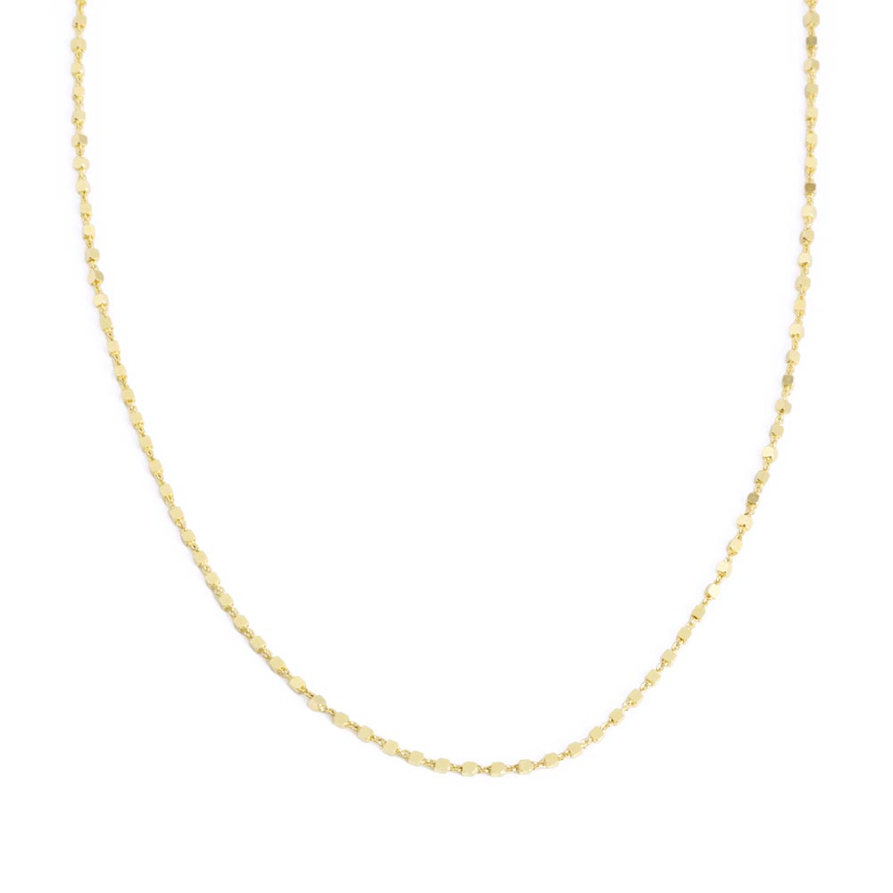 14k Yellow Gold Chain - Diamond Cut Chain