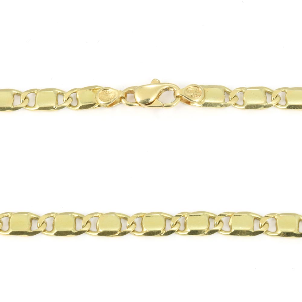 Chaine en Or jaune 18k - Maille "Figaro"