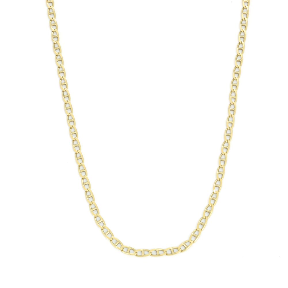 Chaine en Or jaune 18k - Maille "Forçat"