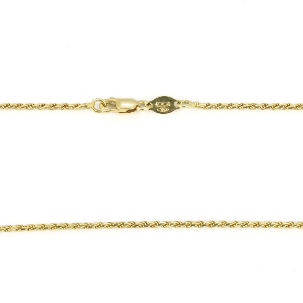 Chaine en Or jaune 18k - Maille "Torsadée"