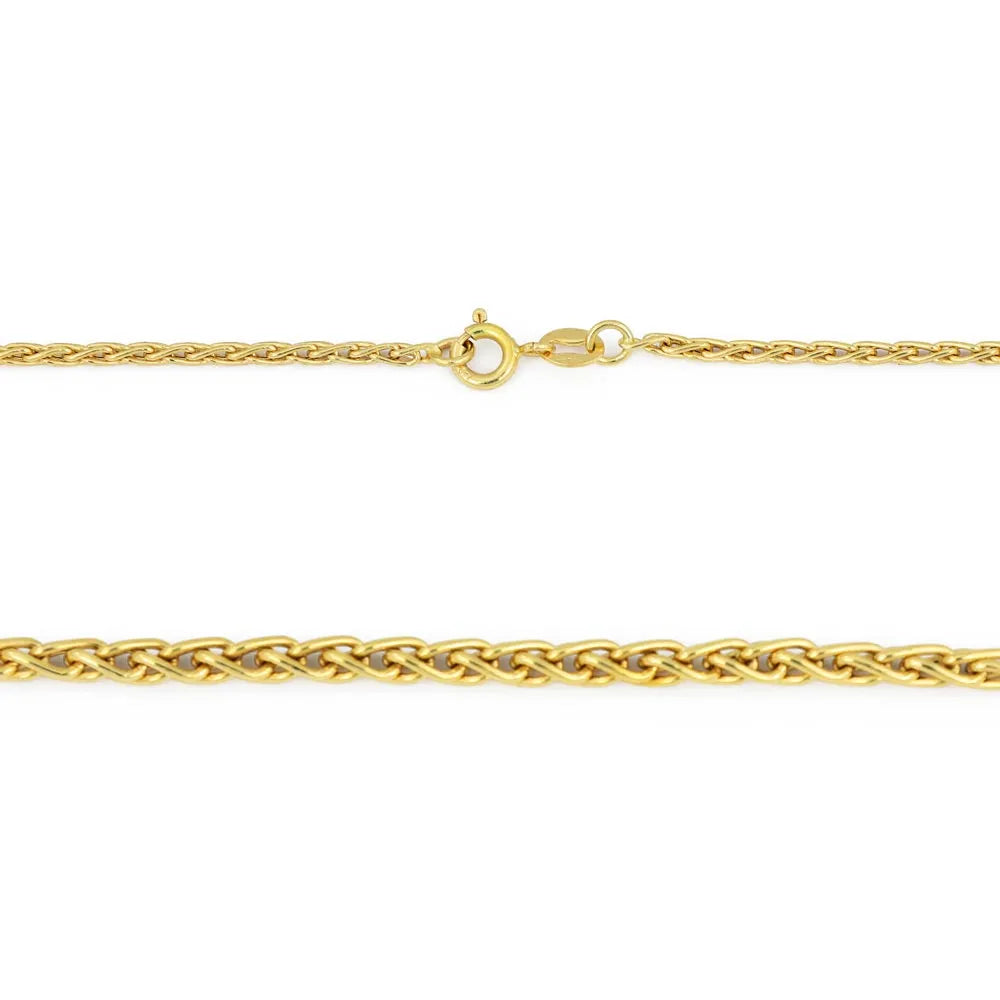 Chaine en Or jaune 18k - Maille "torsadée"