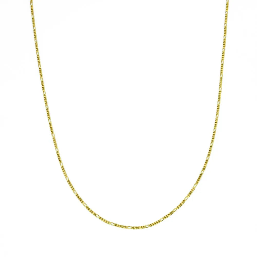 Chaine en Or jaune 18k - Maille Figaro