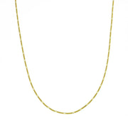 Chaine en Or jaune 18k - Maille Figaro