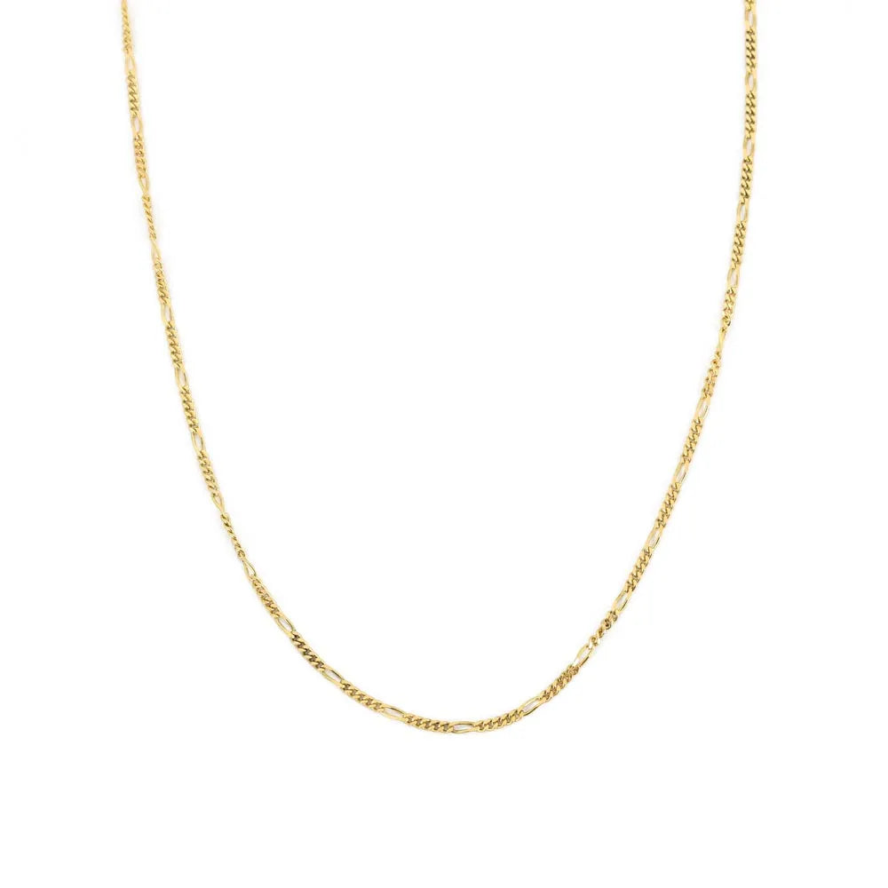 18k Yellow Gold Chain - Figaro Link