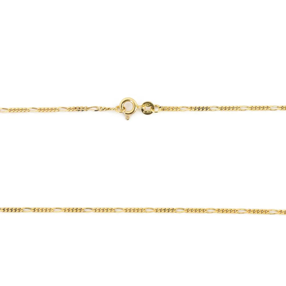 Chaine en Or jaune 18k - Maille Figaro