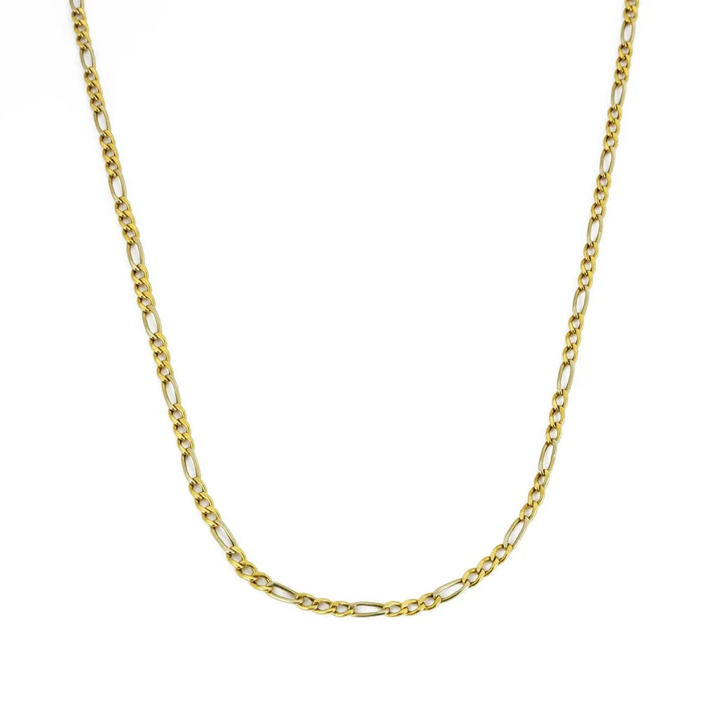 Chaine en Or jaune 18k - Maille Figaro
