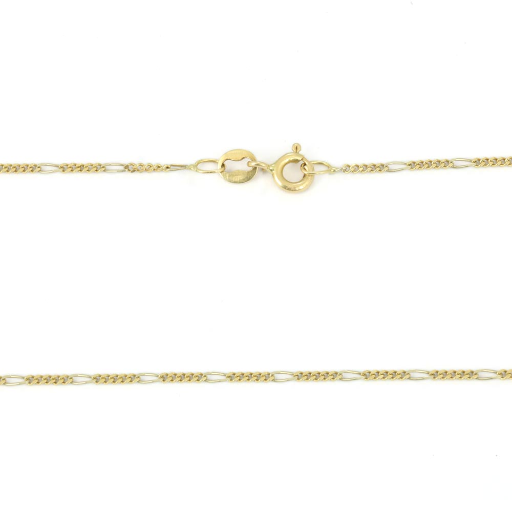 Chaine en Or jaune 18k - Maille Figaro