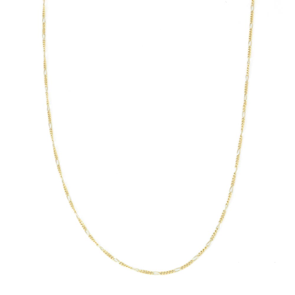 Chaine en Or jaune 18k - Maille Figaro