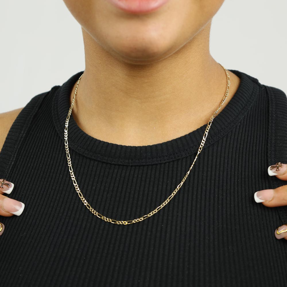 Chaine en Or jaune 18k - Maille Forçat