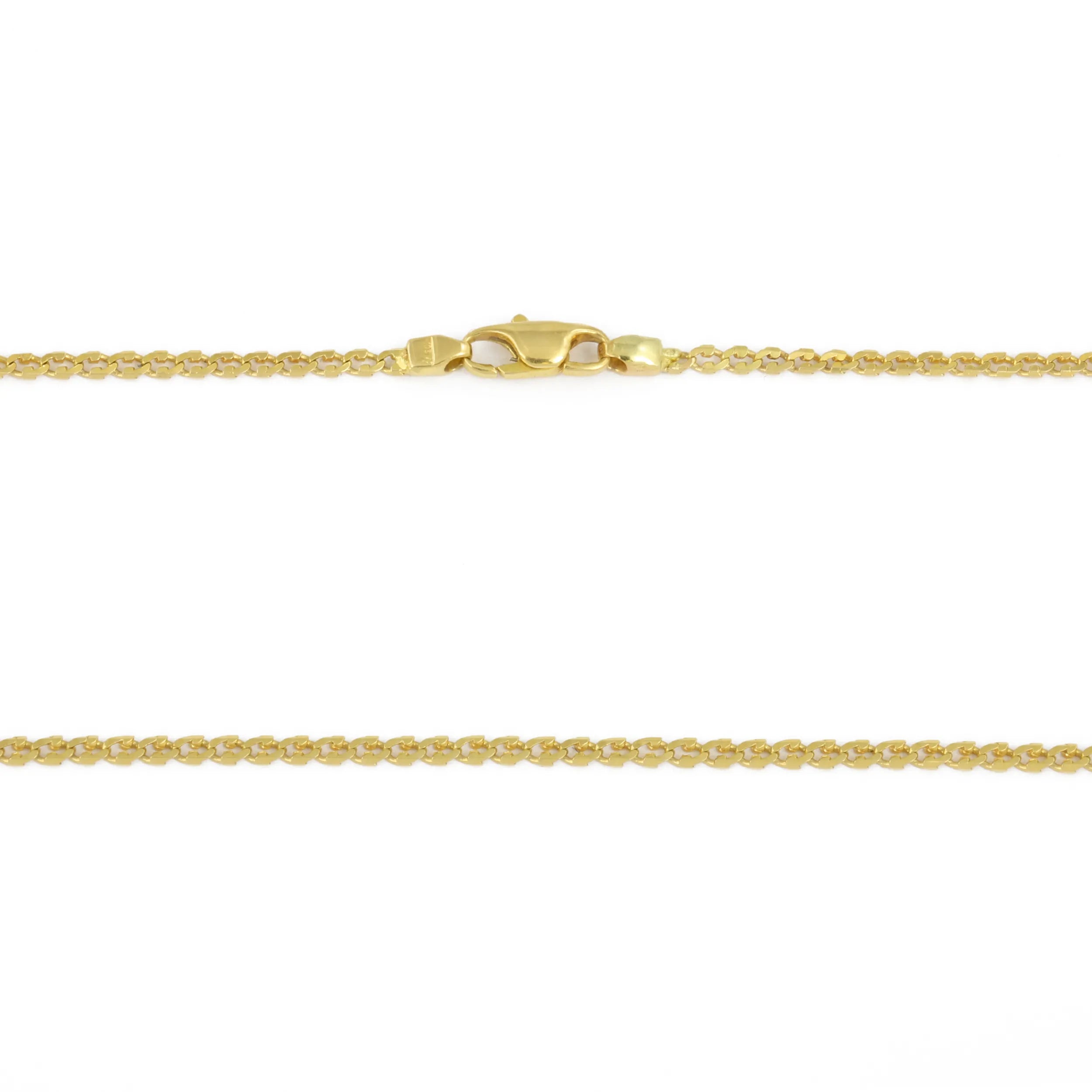Chaine en Or jaune 18k - Maille Forçat