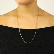 Chaine en Or jaune 18k - Maille Forçat
