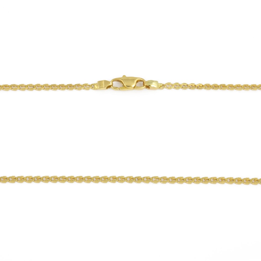 Chaine en Or jaune 18k - Maille Forçat