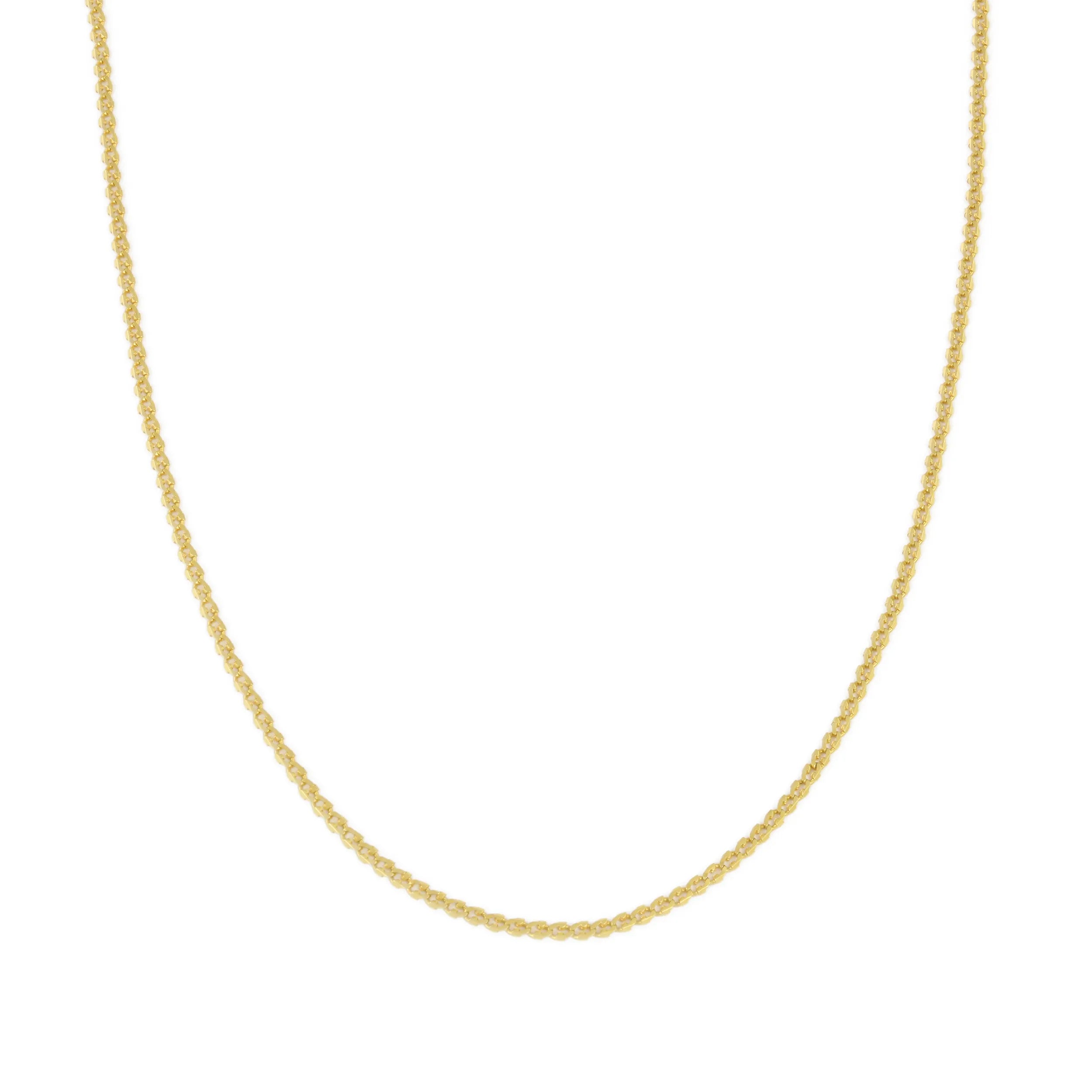 Chaine en Or jaune 18k - Maille Forçat