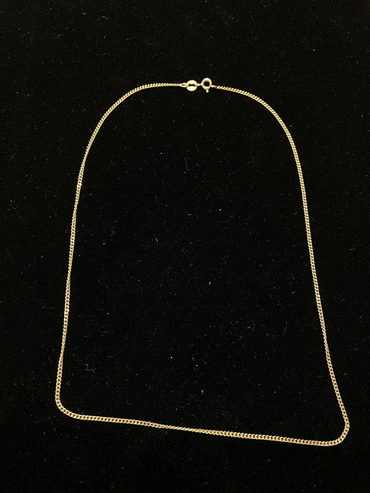 Chaine en Or jaune 18k - Maille Forçat