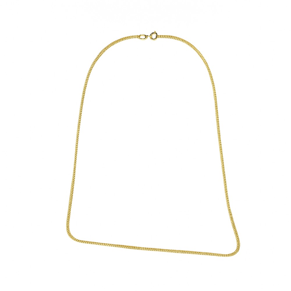 Chaine en Or jaune 18k - Maille Forçat