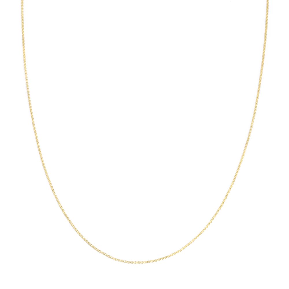 18k Yellow Gold Chain - Cable Link