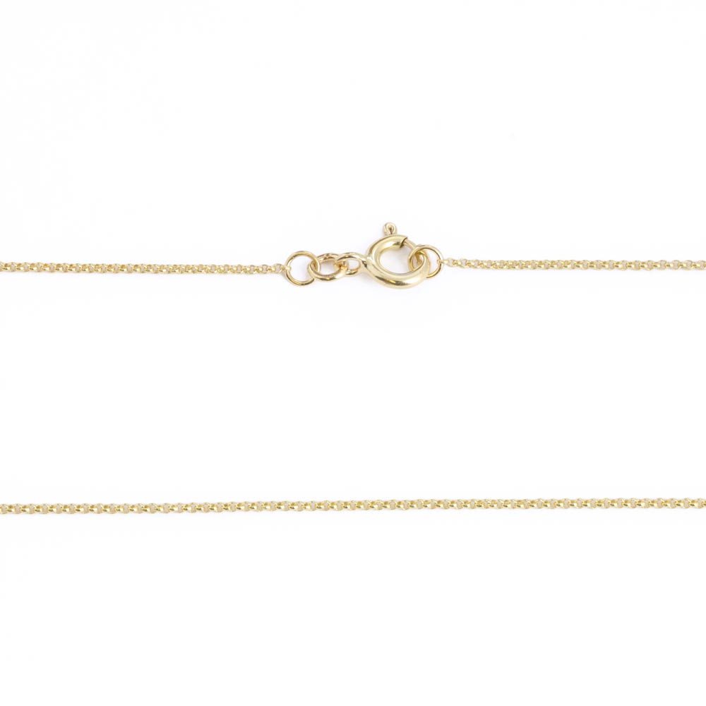 18k Yellow Gold Chain - Cable Link
