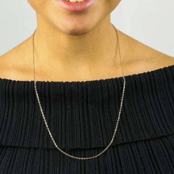 Chaine en Or jaune 18k - Maille Forçat