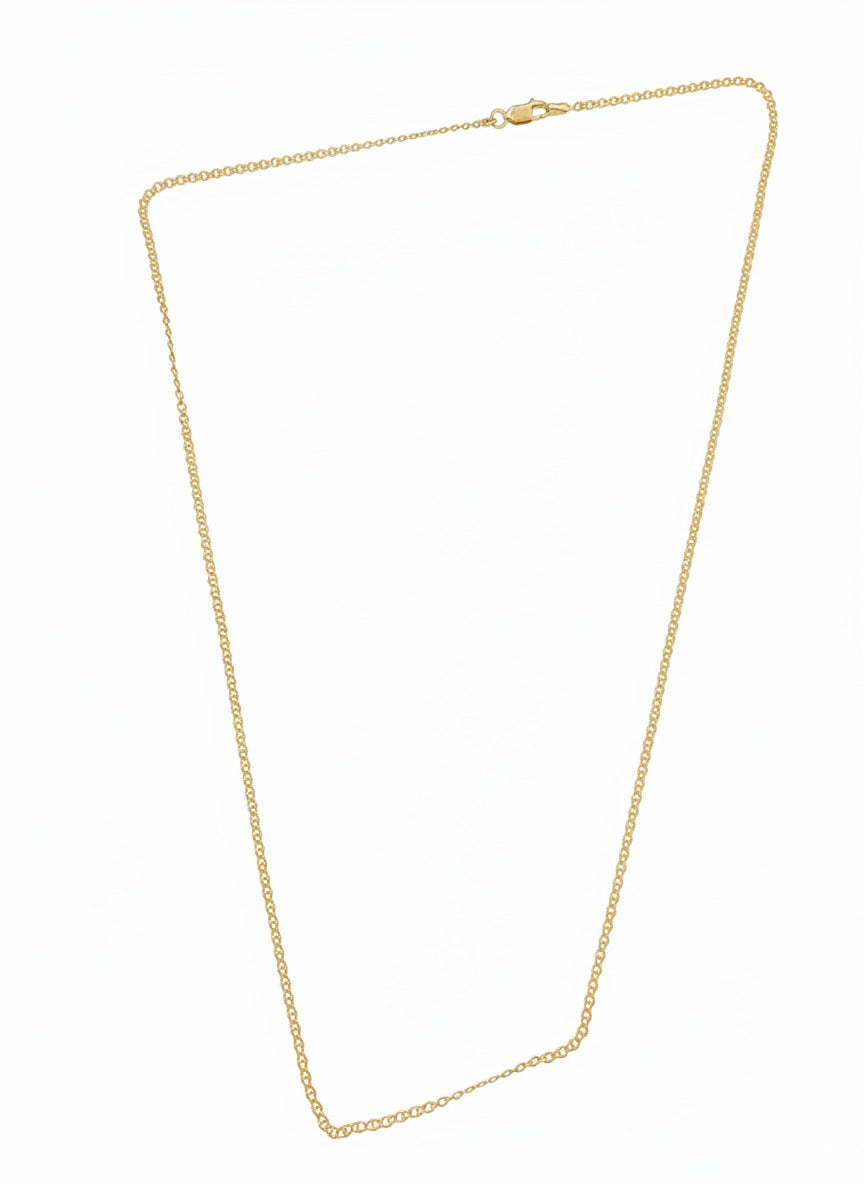Chaine en Or jaune 18k - Maille Forçat