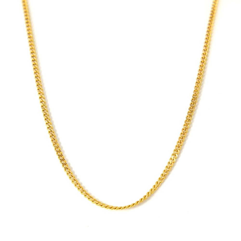 Chaine en Or jaune 18k - Maille Gourmette