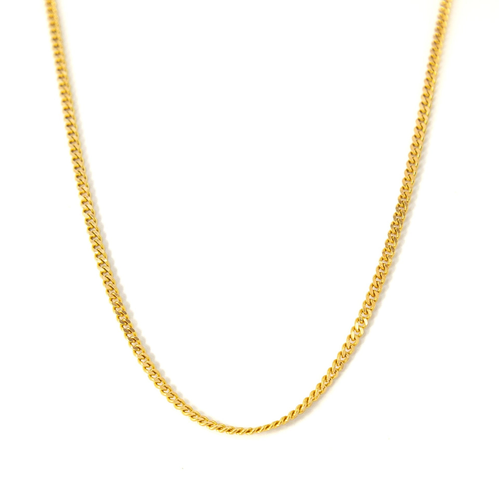 Chaine en Or jaune 18k - Maille Gourmette