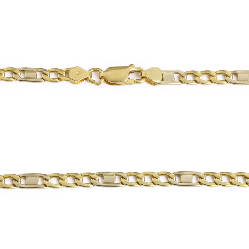 Chaine en Or jaune 18k - Maille Gourmette