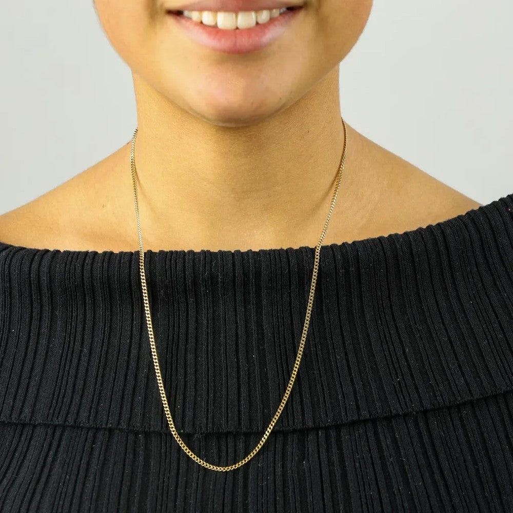 Chaine en Or jaune 18k - Maille Gourmette
