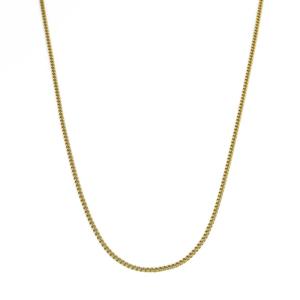 Chaine en Or jaune 18k - Maille Gourmette