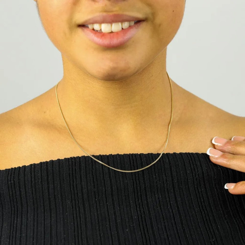 Chaine en Or jaune 18k - Maille Gourmette