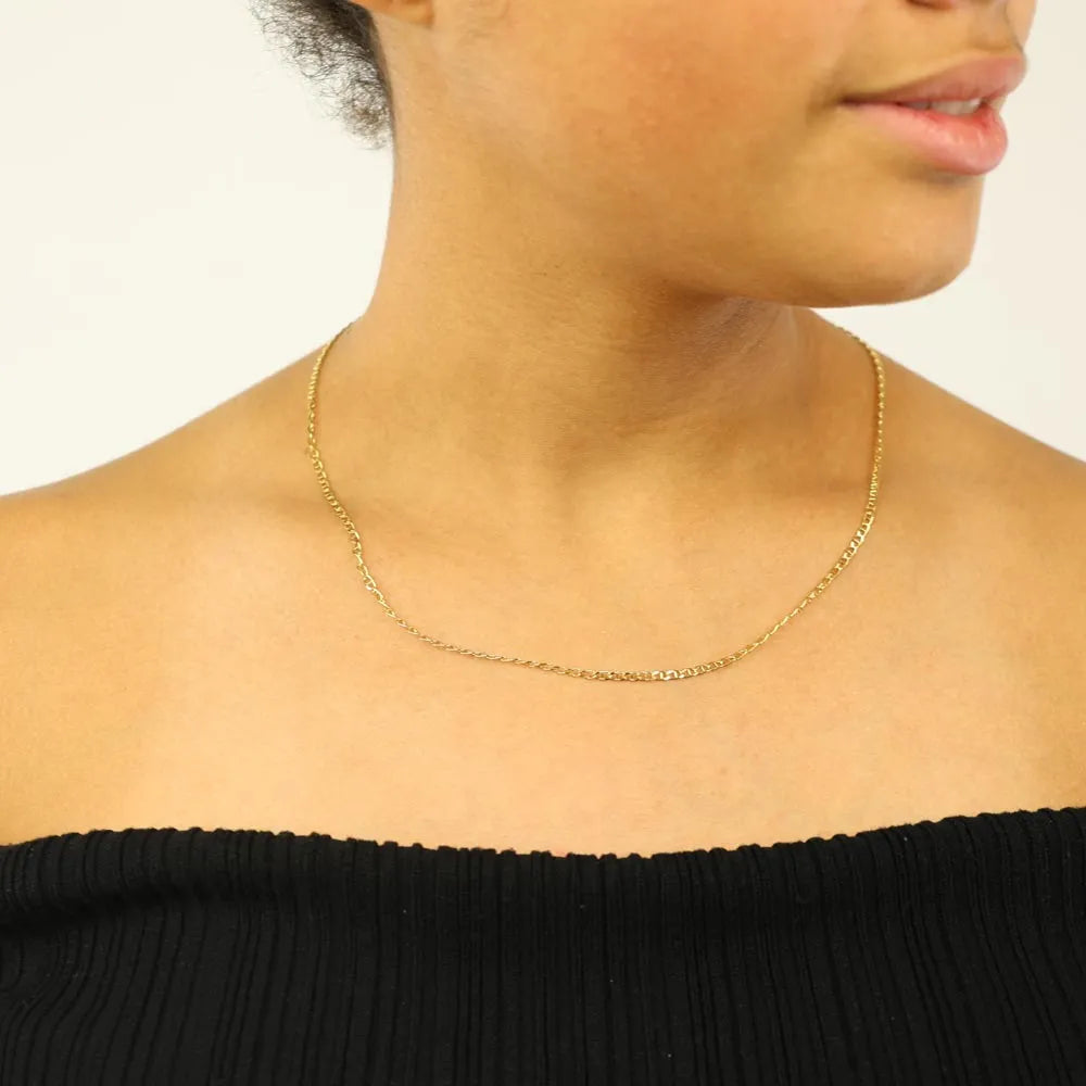 Chaine en Or jaune 18k - Maille Marine