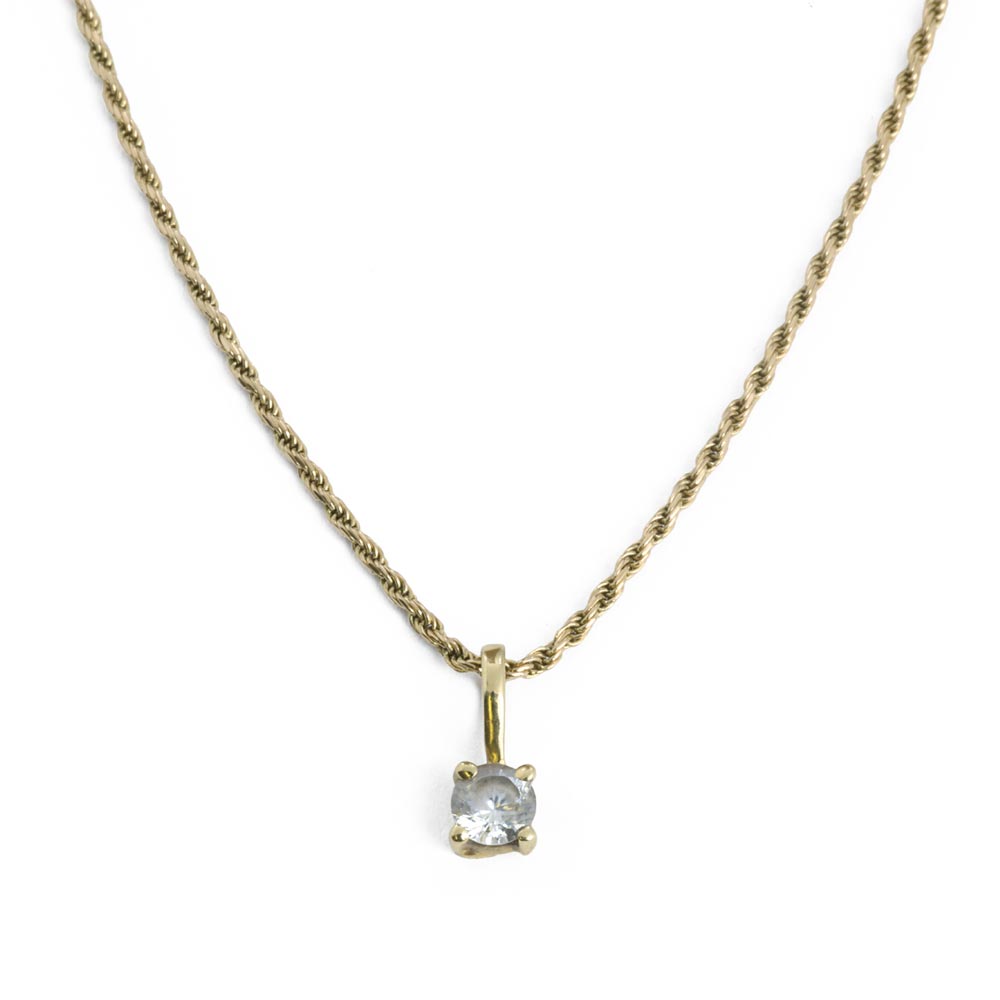 18K Yellow Gold Twisted Link Chain