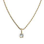 Chaine en Or jaune 18k - Maille Torsadée
