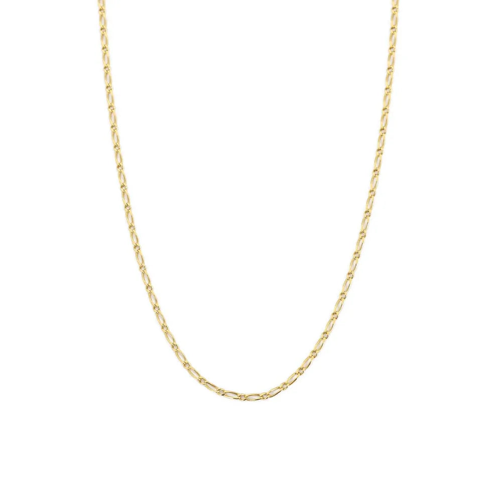 Chaine en Or jaune 18k - Maille alternée Ovale et Ronde