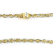 18K Yellow and White Gold Chain - Two-Tone