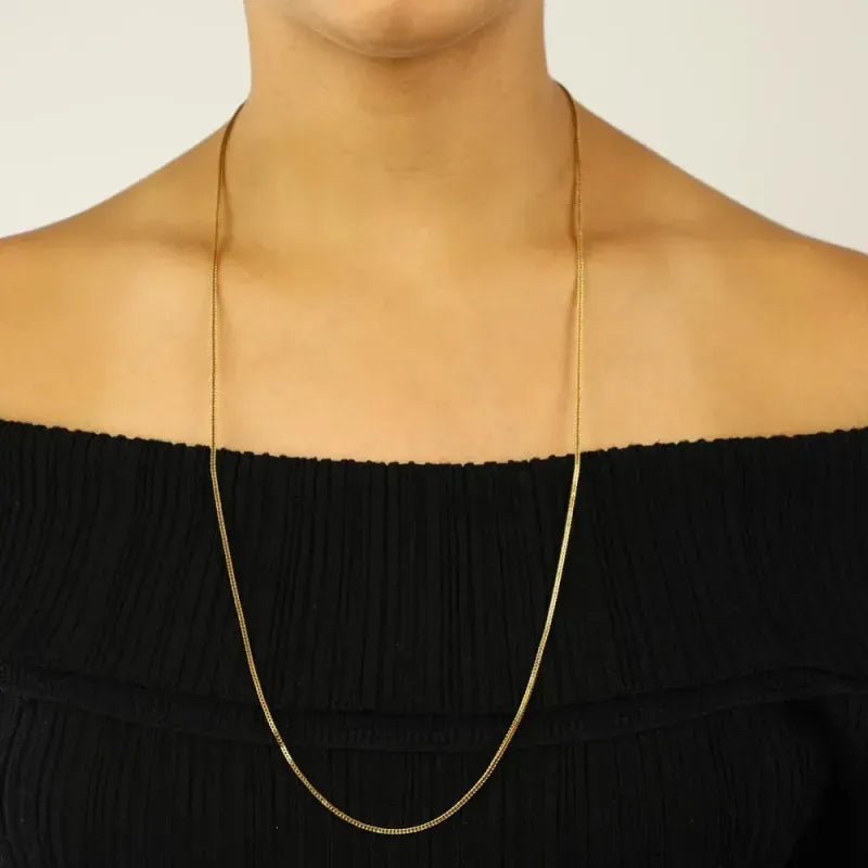 Chaîne en Or jaune 18k - Maille Palmier