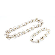 Collier / Bracelet en Argent - Maille Marine