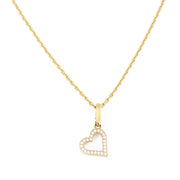 Collier Cartier en Or jaune 18k - Motif "Coeur" avec Diamants